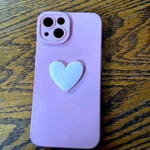 Barely used iPhone 13 case with heart